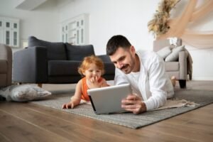 Family homeschooling with technology